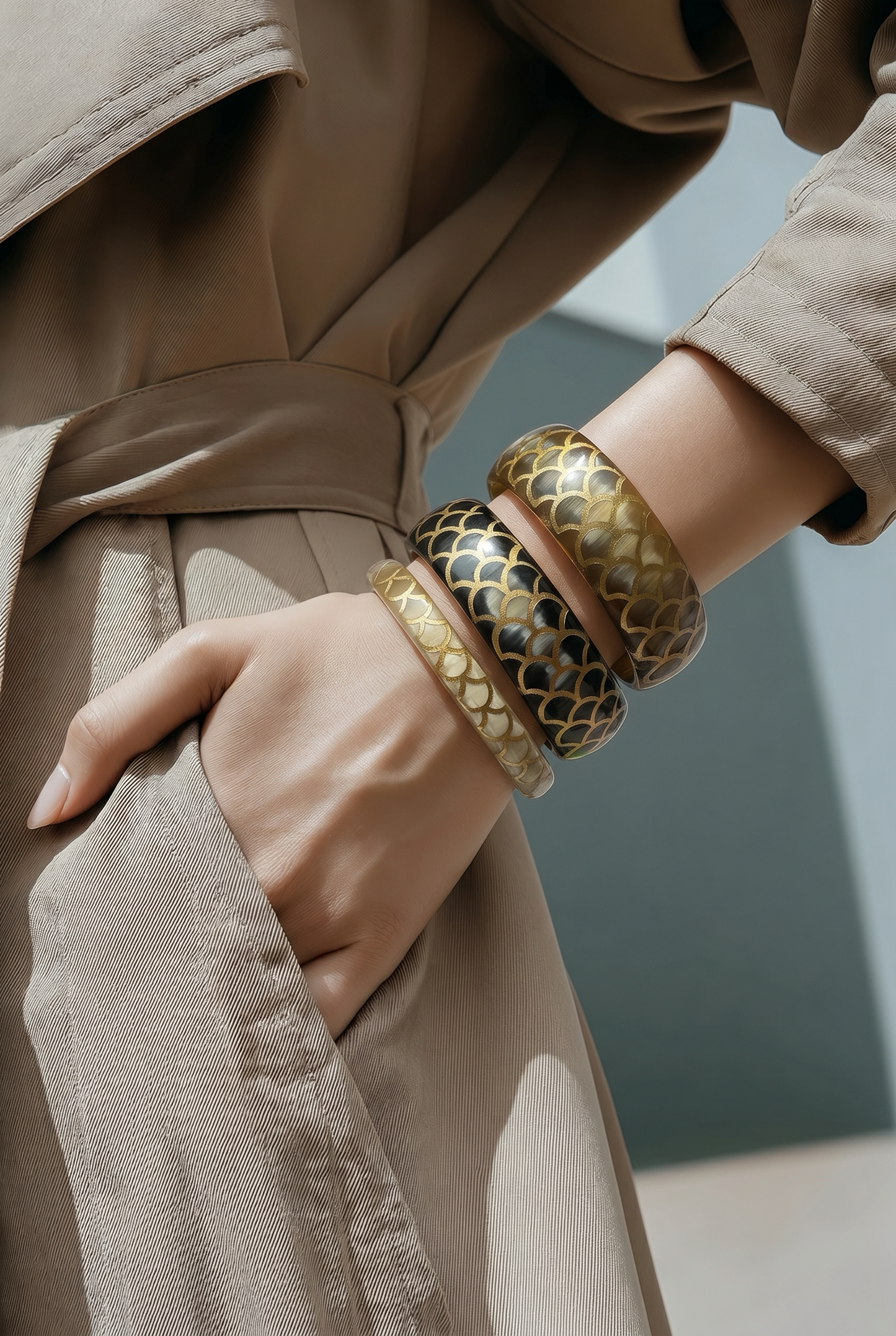 Collection bracelets corne Snake Gold - Trendy's Jewels