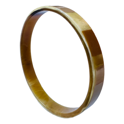 Détail bracelet corne Harmony ivoire et gold - Trendy's Jewels