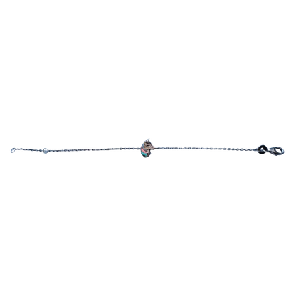 Détail pendentif licorne argent rhodié enfant - Trendy's Jewels