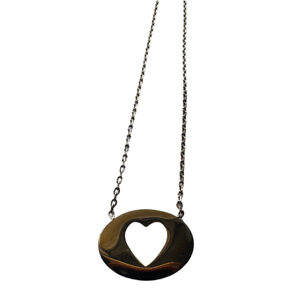 Détail pendentif cœur plaqué or jaune - Trendy's Jewels